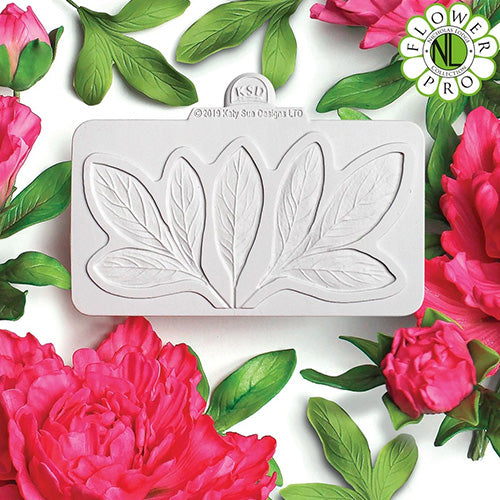 Katy Sue Flower Pro Peony Leaves Mould