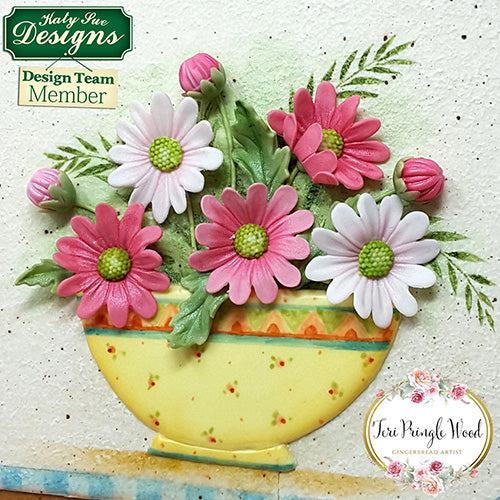 Katy Sue Flower Pro  Sunflower / Daisy Leaves Silicone Mould & Veiner