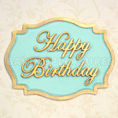 Katy Sue Happy Birthday Mini Plaque Silicone Mould