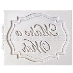 Katy Sue Happy Birthday Mini Plaque Silicone Mould
