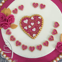 Katy Sue Heart Alphabet Silicone Mould