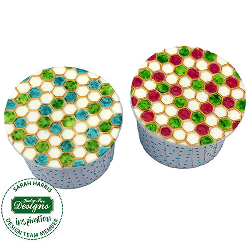 Katy Sue Continuous Honeycomb and Bees Silicone Mould