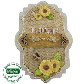 Katy Sue Continuous Honeycomb and Bees Silicone Mould