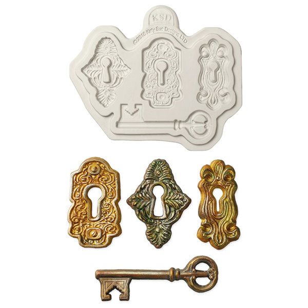 Katy Sue Locks and Keys Silicone Mould