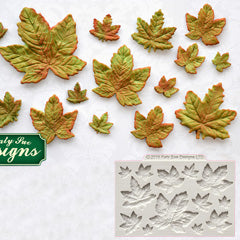 Katy Sue Maple Leaves Silicone Mould