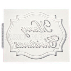 Katy Sue Merry Christmas Mini Plaque Silicone Mould