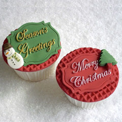 Katy Sue Merry Christmas Mini Plaque Silicone Mould