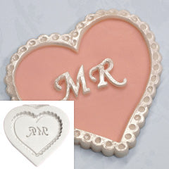 Katy Sue Mr Heart Plaque Silicone Mould