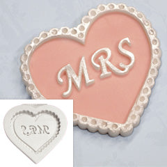 Katy Sue Mrs Heart Plaque Silicone Mould