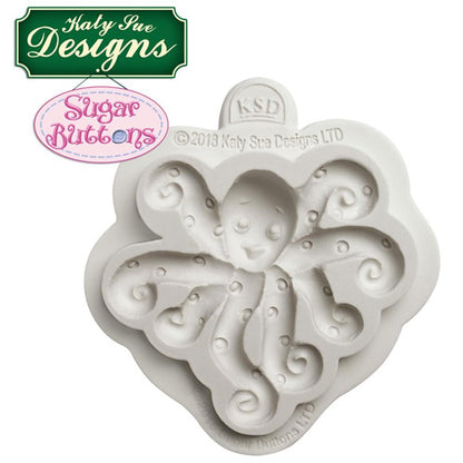 Katy Sue Sugar Buttons Octopus Silicone Mould