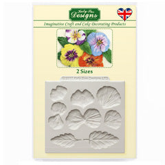 Katy Sue Pansies Silicone Mould