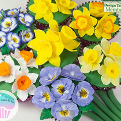 Katy Sue Pansies Silicone Mould