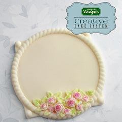 Katy Sue Petite Fleur Circle Plaque Silicone Mould