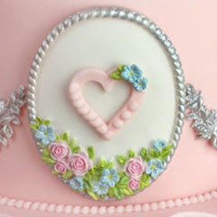 Katy Sue Petite Fleur Oval Plaque Silicone Mould