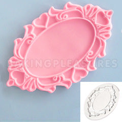 Katy Sue Decorative Plaque Oval Hearts Silicone Mould