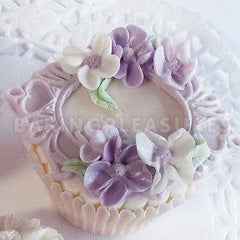 Katy Sue Decorative Plaque Oval Hearts Silicone Mould