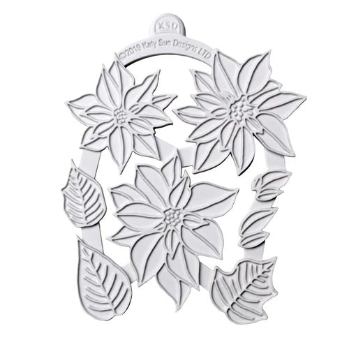 Katy Sue Poinsettia Silicone Embossers