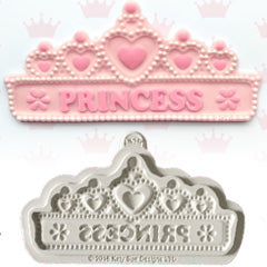 Katy Sue Princess Tiara Banner Silicone Mould