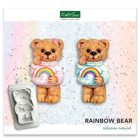 Katy Sue Rainbow Bear Silicone Mould