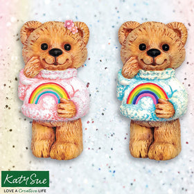 Katy Sue Rainbow Bear Silicone Mould
