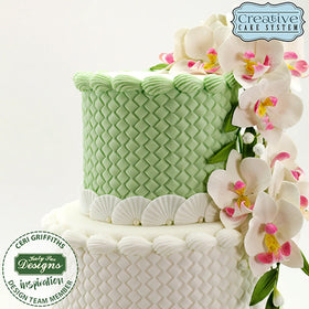 Katy Sue Rattan Basket Weave Texture Silicone Mould