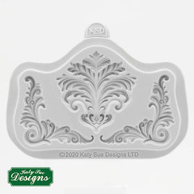 Katy Sue Rococo Corners & Crest Silicone Mould