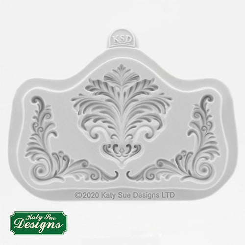 Katy Sue Rococo Corners & Crest Silicone Mould