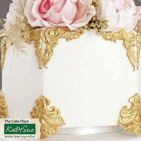 Katy Sue Rococo Corners & Crest Silicone Mould