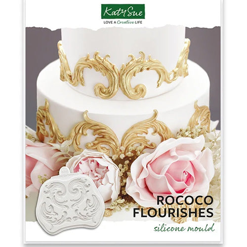 Katy Sue Rococo Flourishes Silicone Mould