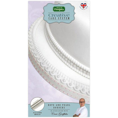 Katy Sue Rope and Pearl Borders Silicone Mould