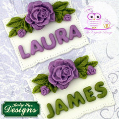 Katy Sue Rose, Bud & Leaf Decoration Silicone Mould