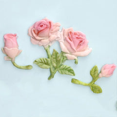 Katy Sue Rose Stems Silicone Mould