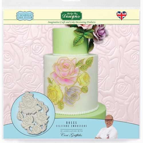 Katy Sue Roses Silicone Embossers