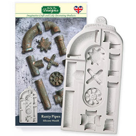 Katy Sue Rusty Pipes Silicone Mould