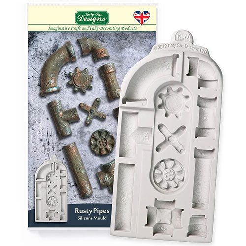 Katy Sue Rusty Pipes Silicone Mould