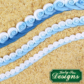 Katy Sue Sea Swirl Borders Silicone Mould