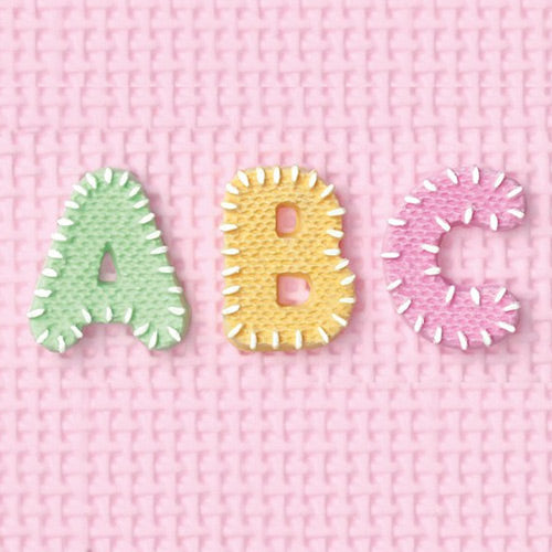 Katy Sue Stitched Alphabet Silicone Mould