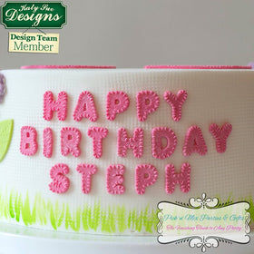 Katy Sue Stitched Alphabet Silicone Mould