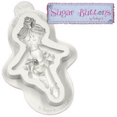 Katy Sue Sugar Buttons Ballerina Silicone Mould