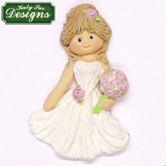 Katy Sue Sugar Buttons Bride Silicone Mould
