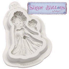Katy Sue Sugar Buttons Bride Silicone Mould