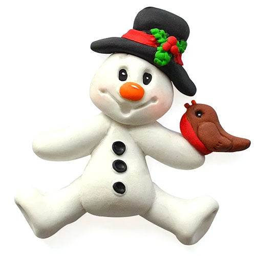 Katy Sue Sugar Buttons Christmas Snowman Silicone Mould