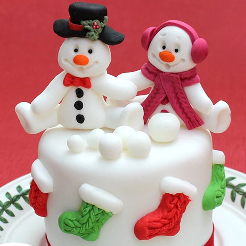 Katy Sue Sugar Buttons Christmas Snowman Silicone Mould