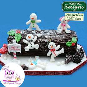 Katy Sue Sugar Buttons Christmas Snowman Silicone Mould