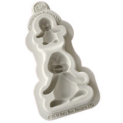 Katy Sue Sugar Buttons Christmas Penguin Silicone Mould