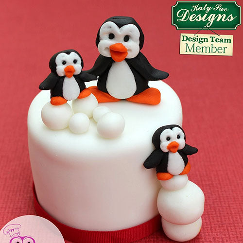 Katy Sue Sugar Buttons Christmas Penguin Silicone Mould