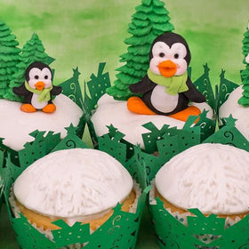 Katy Sue Sugar Buttons Christmas Penguin Silicone Mould