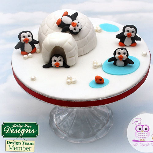 Katy Sue Sugar Buttons Christmas Penguin Silicone Mould
