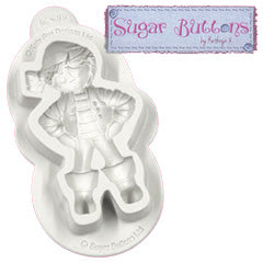 Katy Sue Sugar Buttons Pirate Silicone Mould