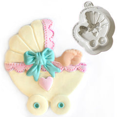 Katy Sue Sugar Buttons Pram Silicone Mould